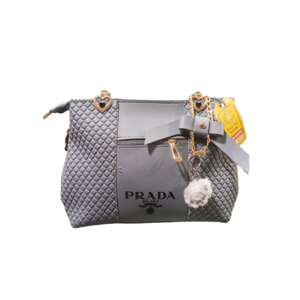 Prada Quilted Grey Handbag